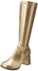 Ellie Shoes Women's Gogo Knee High Boot 9 Gold - Evallys.com