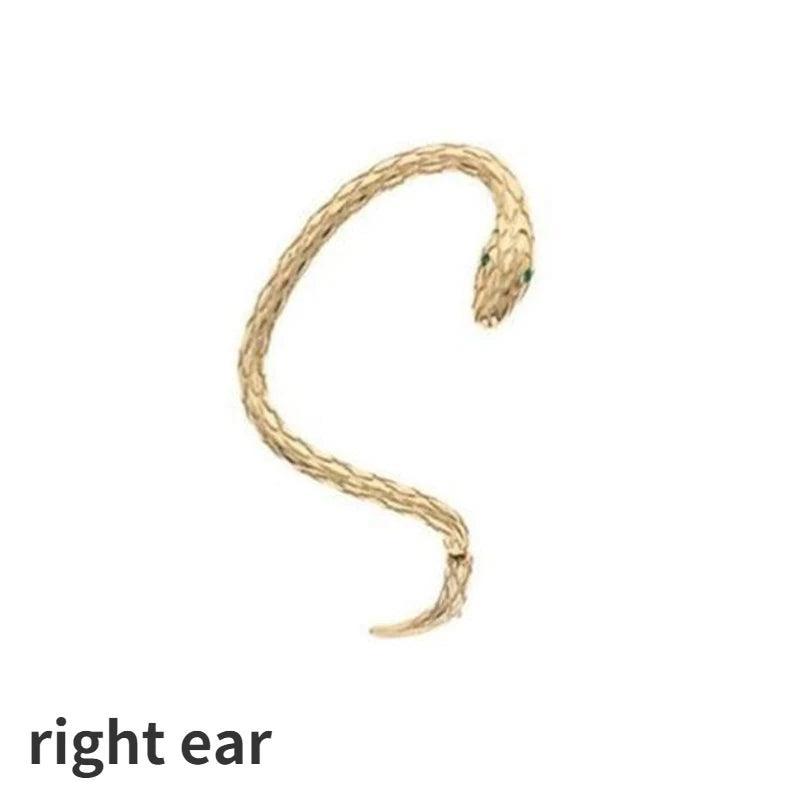 Vintage Snake Wrap Ear Hook Stainless Steel Earrings for Women Gothic Accessories Clip on Earrings Women'S Trend Earrings 2022 - Evallys.com # #