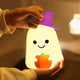 Silicone Night Lamp Magic Little Ghost Warm Light Colorful - Evallys.com