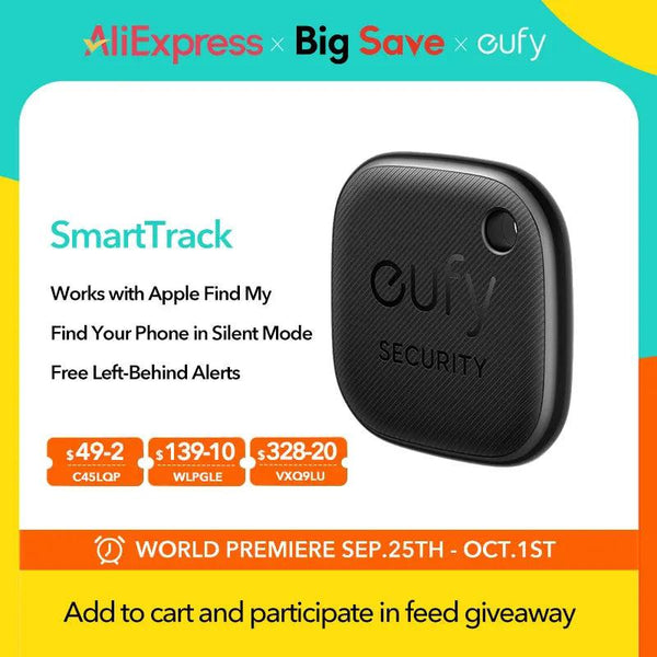 eufy Security SmartTrack Link Works With Apple Find My Key Finder Bluetooth Tracker Tag For Earbuds & Luggage Phone Finder IOS - Evallys.com # #