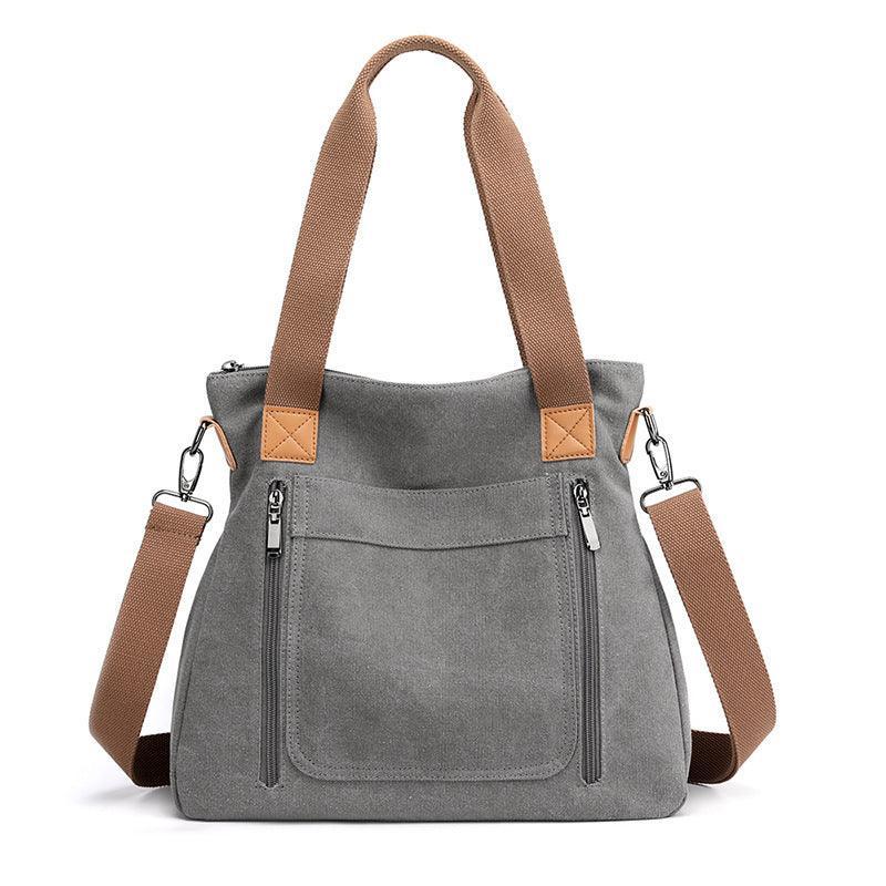 Women Totes All-match Portable Large-capacity Female Canvas Bag Female Casual Shoulder Bags - Evallys.com # #