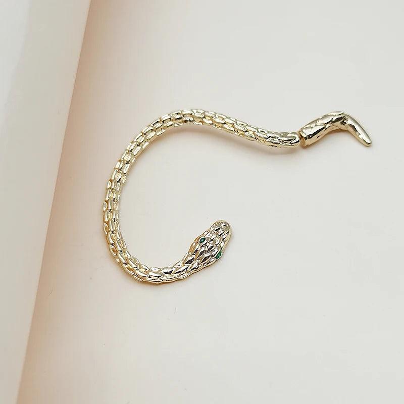 Vintage Snake Wrap Ear Hook Stainless Steel Earrings for Women Gothic Accessories Clip on Earrings Women'S Trend Earrings 2022 - Evallys.com # #