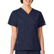 WonderWink Women's Origins Bravo Scrub Top 3X-Large Origins Bravo V-neck Top Navy - Evallys.com