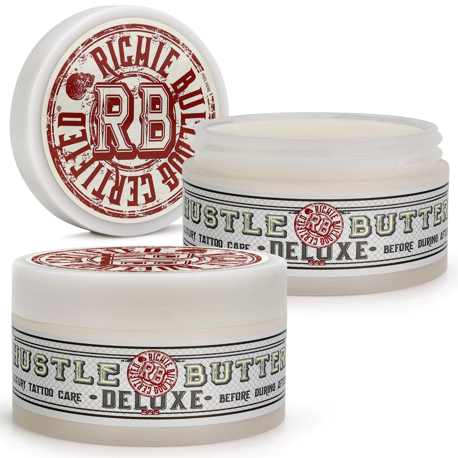 Hustle Butter Tattoo Aftercare Tattoo Balm Value Size 2pk For New & Older Tattoos - Safe While Healing - Essential Tattoo Supplies Vegan Tattoo Lotion No-Petroleum Tropical 5 Ounce (Pack of 2) - Evallys.com # #