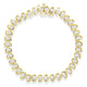 Yellow Plated Sterling Silver Round-Cut Diamond Bracelet (0.5 cttw, H-I Color, I2-I3 Clarity) - Evallys.com