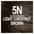 Naturtint Permanent Hair Color 5N Light Chestnut Brown (Pack of 6), Ammonia Free, Vegan, Cruelty Free, up to 100% Gray Coverage, Long Lasting Results - Evallys.com # #