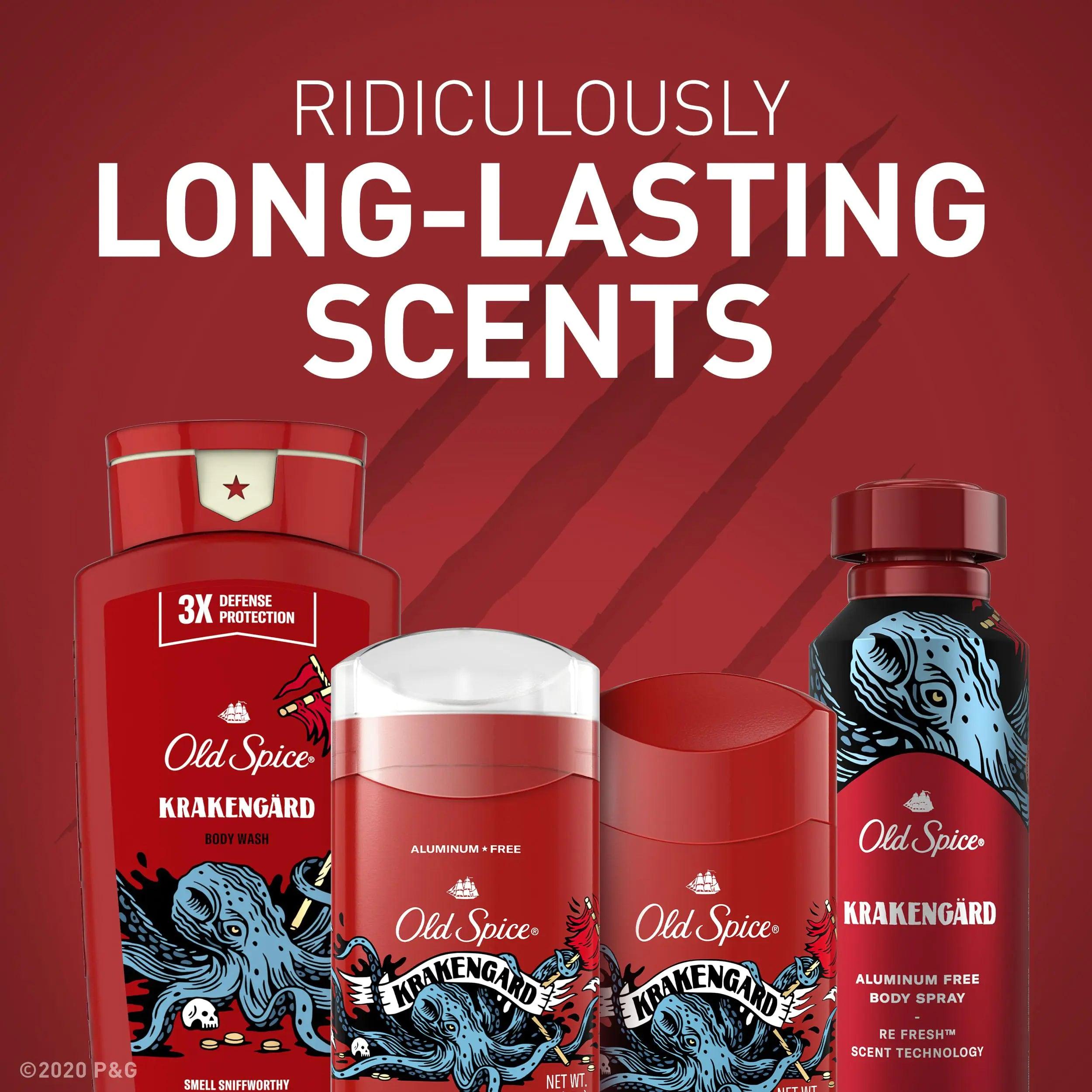 Old Spice Antiperspirant Deodorant for Men, Krakenguard Scent, 48 Hr Odor Protection, 2.6 oz (Pack of 6) 2.6 Ounce (Pack of 6) Krakengard - Evallys.com # #