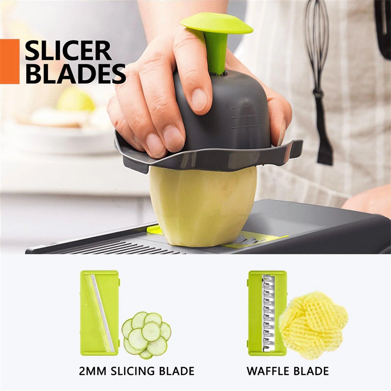 Vegetable Chopper, Multi-Functional 12-In-1 Food Chopper Onion Chopper with Draining Basket, Veggie Chopper, Kitchen Vegetable Slicer Cutter Dicer, Onion Salad Chopper Potato Slicer with Container - Evallys.com # #