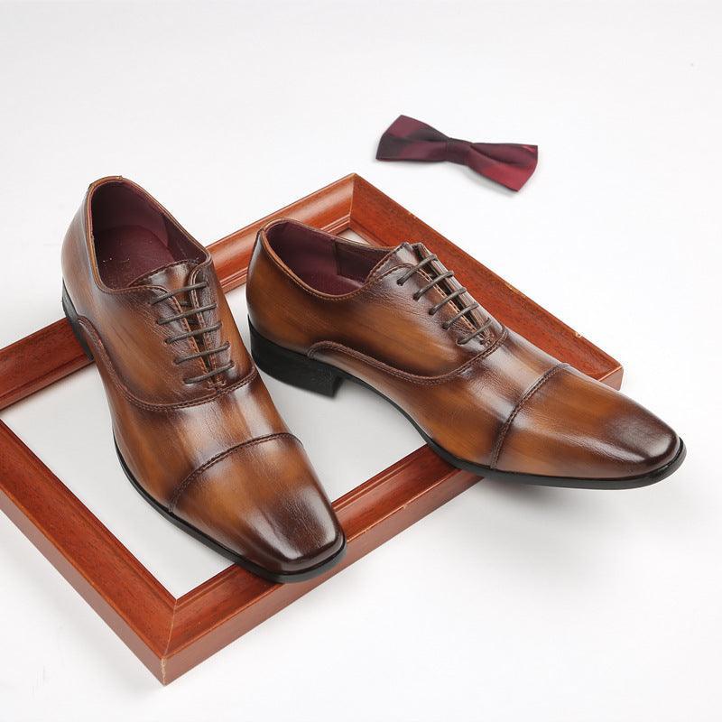 Business Leather Shoes Men's Three Leather Men's Single Shoes Casual - Evallys.com # #