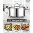 6 Qt. Stainless Steel Stockpot with Stainless Steel Lid - Evallys.com # #