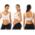 BESTENA Sports Bras for Women, Seamless Comfortable Yoga Bra with Removable Pads Small 03-3 Pack Black Nude White - Evallys.com # #