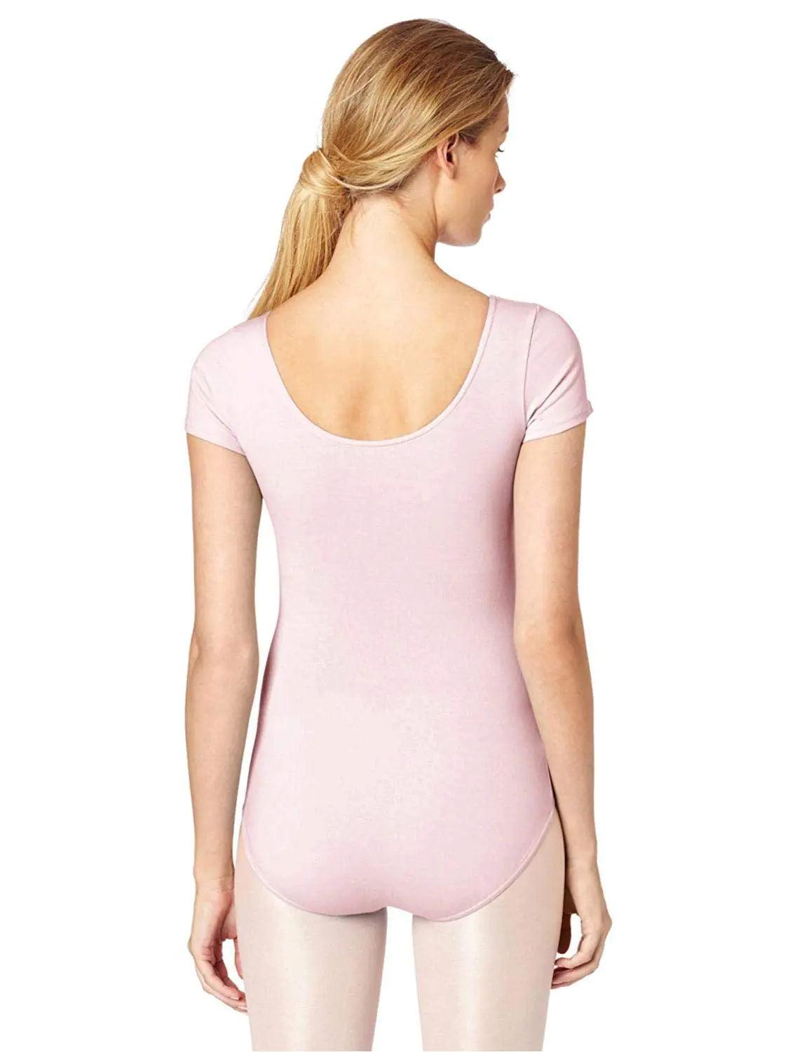 Capezio Women's Classic Short Sleeve Leotard Small Pink - Evallys.com # #