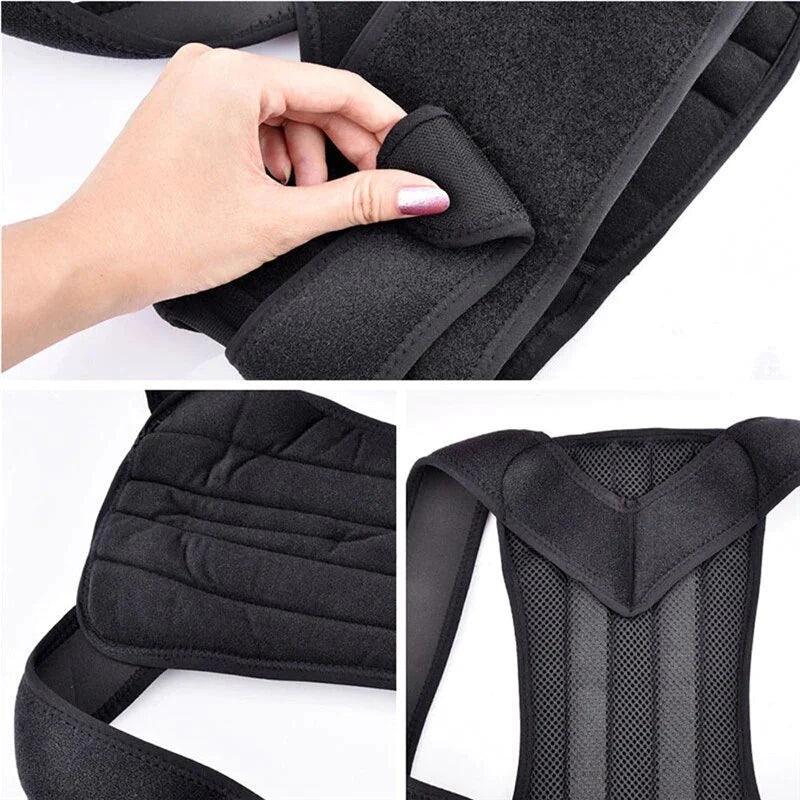 Adjustable Posture Corrector Low Back Support Shoulder Brace Belt for Men Women - Evallys.com # #