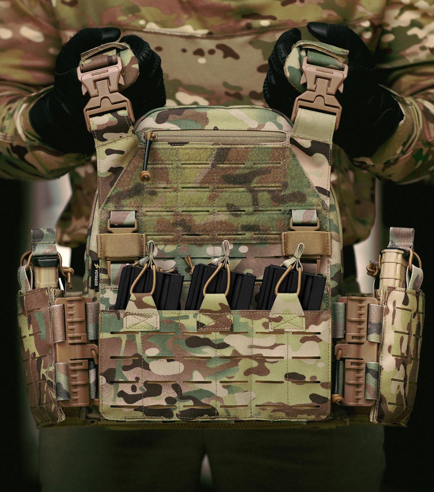 Tactical Vest Quick Release Airsoft Weighted Military Breathable Vests - Evallys.com # #