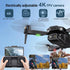 Kid Odyssey H16 Drone with Camera for Adults 4K, Foldable Drone for Beginners with Brushless Motor, Optical Flow Positioning, with 2 Batteries and Carrying Case - Evallys.com # #