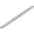 .925 Sterling Silver 1.0 cttw Pave Set Round Diamond Tear Shaped Link Bracelet - Evallys.com # #