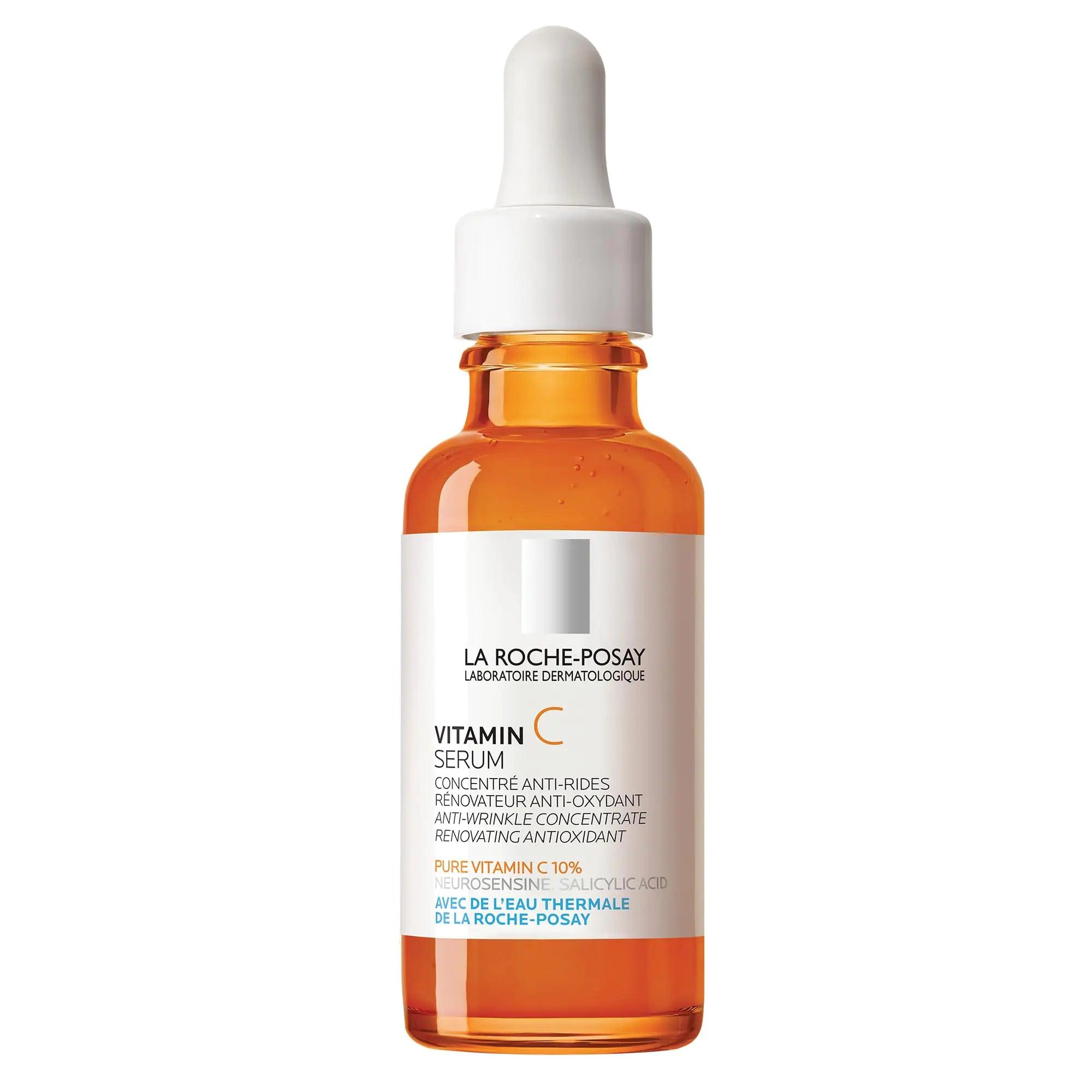 La Roche-Posay Pure Vitamin C Face Serum with Hyaluronic Acid & Salicylic Acid, Anti Aging Face Serum for Wrinkles & Uneven Skin Texture to Visibly Brighten & Smooth. Suitable for Sensitive Skin - Evallys.com # #