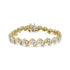 10K Yellow Gold Plated .925 Sterling Silver 1.0 Cttw Diamond "S" Link 7.25" Bracelet (J-K Color, I1-I2 Clarity) - Evallys.com # #