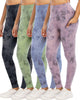 4 Pack Leggings with Pockets for Women,High Waist Tummy Control Workout Yoga Pants 3X-Large 4 Packs-black/Grass Green/Lilac Pink/Steel Blue - Evallys.com
