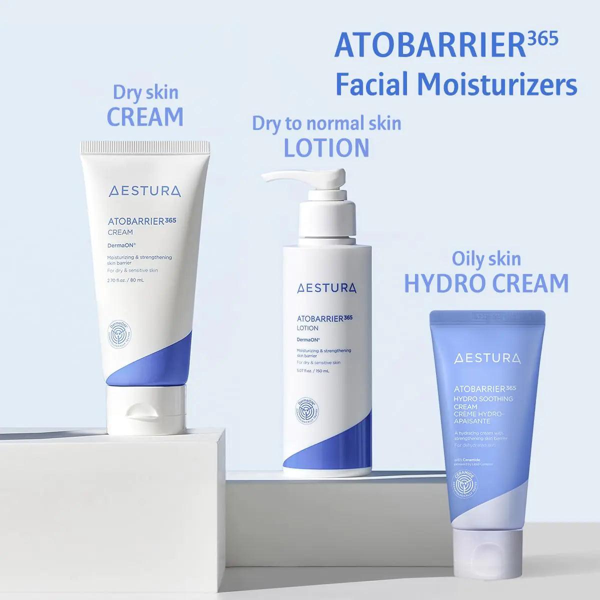 AESTURA ATOBARRIER365 Cream with Ceramide, Korean Moisturizer for Barrier Repair | 120-hour Lasting Hydration, Capsuled Ceramides for Dry & Sensitive Skin, Non-comedogenic tested, 2.70 fl.oz.(Renewed) - Evallys.com # #