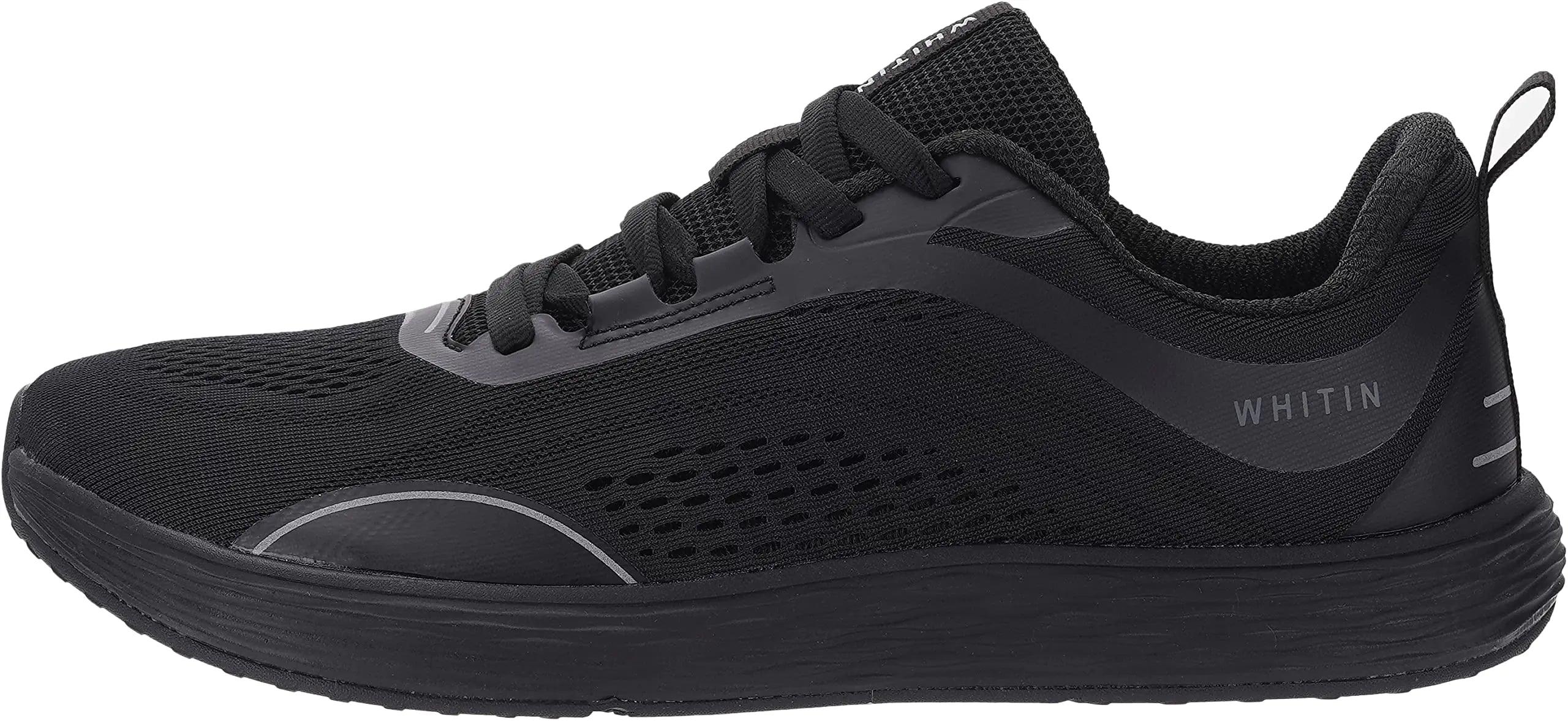 WHITIN Men's Zero Drop Running Shoes + Wide Toe Box 8.5 Wide Black - Evallys.com # #