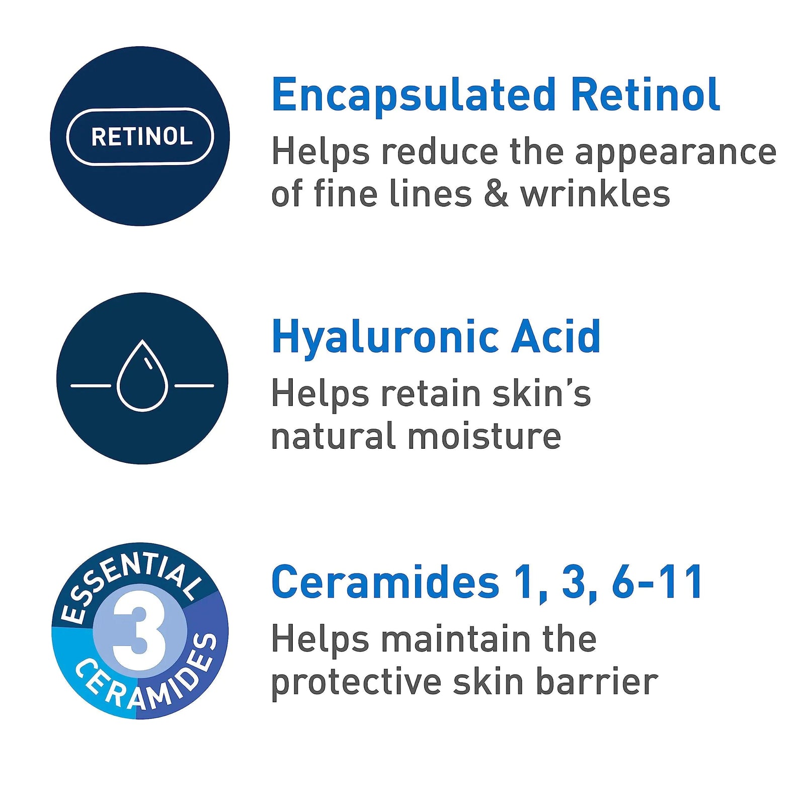 CeraVe Anti-Aging Face Cream SPF 30 | Anti-Wrinkle Retinol Cream with Hyaluronic Acid and Ceramides | 1.76 oz - Evallys.com # #