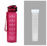 1L Tritan Water Bottle With Time - Evallys.com