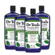 Dr Teal's Foaming Bath with Pure Epsom Salt, Relax & Relief with Eucalyptus & Spearmint, 34 fl oz (Pack of 4) (Packaging May Vary) - Evallys.com