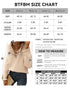 BTFBM 2024 Womens Sweaters Fall Winter Outfits Long Sleeve Button Down Ruffle Crew Neck Casual Knitted Pullover Tops Solid Beige Small - Evallys.com # #