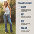 WallFlower Women's Luscious Curvy Bootcut Mid-Rise Insta Stretch Juniors Jeans Standard 5 Betsy - Evallys.com # #