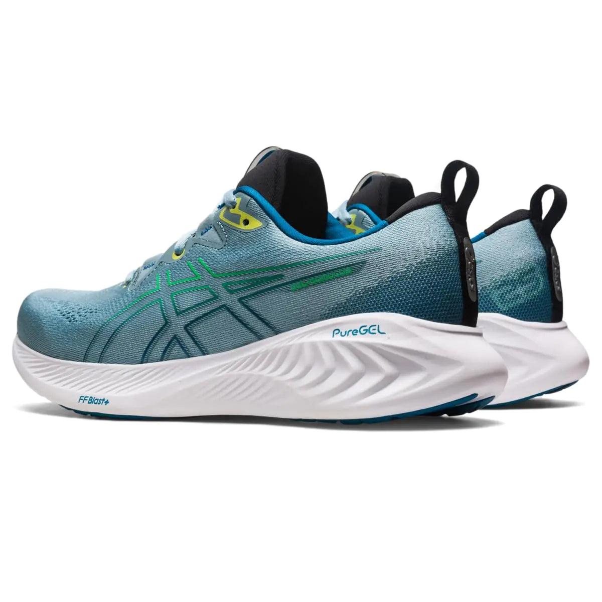 ASICS Men's Gel-Cumulus 25 Running Shoes 11 Light Steel/Cilantro - Evallys.com # #