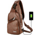USB Portable Charging Chest Bag Messenger Bag - Evallys.com
