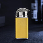 Creative Blue Tiger Double Fire Metal Winproof Lighter Inflatable Lighter - Evallys.com # #