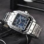 Men's 3-pin Quartz Square All-steel Watch - Evallys.com # #