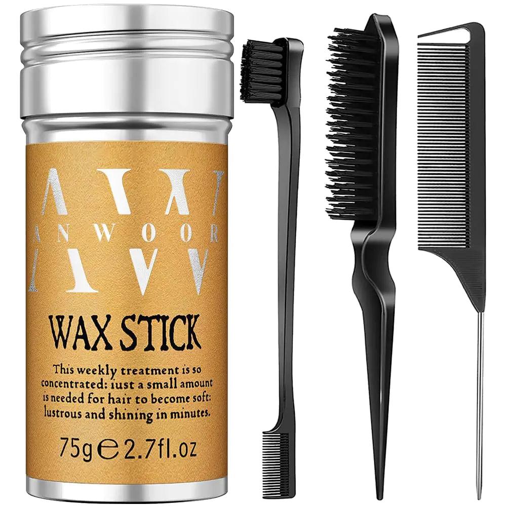 AnWoor Hair Wax Stick, 3PCS - Wax stick for Hair Wigs Edge Control, Hair Wax Stick for Flyaways, Taming Frizz, Hair Styling Slick Stick for Pomade & No-Greasy - 2.7 Oz 2.7 Ounce (Pack of 3) - Evallys.com # #