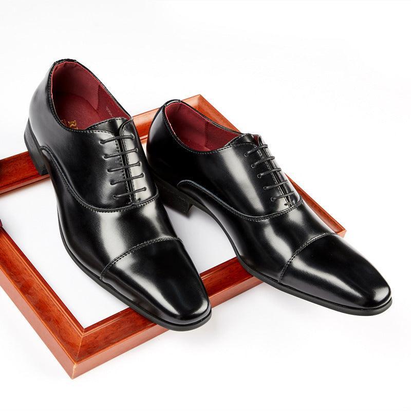 Business Leather Shoes Men's Three Leather Men's Single Shoes Casual - Evallys.com # #