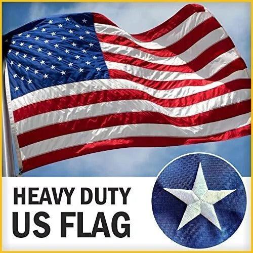 American Flag 3x5Ft Heavy Duty Grommets Outdoor All Weather US Flags USA Country - Evallys.com # #