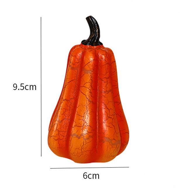 New Halloween Pumpkin Lantern Simulation Pumpkin LED Candle Lamp Resin Luminous Pumpkin - Evallys.com # #