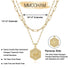 M MOOHAM Dainty Gold Necklace for Women - 14K Solid Gold Over Layering Necklaces for Women Cute Hexagon Letter Initial Necklaces for Women Gold Layered Necklaces for Women Jewelry Gifts 18 IN M - Evallys.com # #