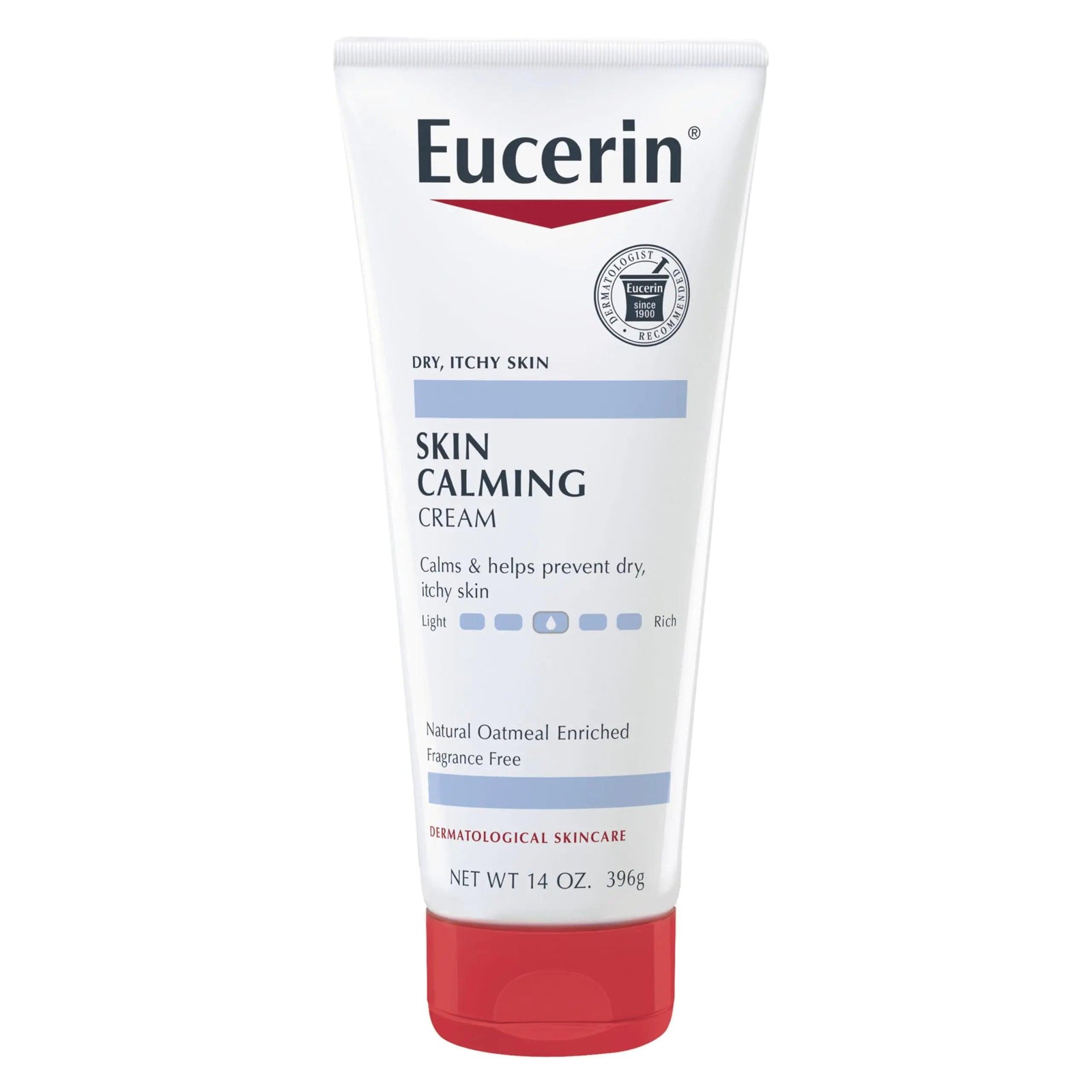 Eucerin Skin Calming Cream - Full Body Lotion for Dry, Itchy Skin, Natural Colloidal Oatmeal Enriched - 14 oz. Tube - Evallys.com # #