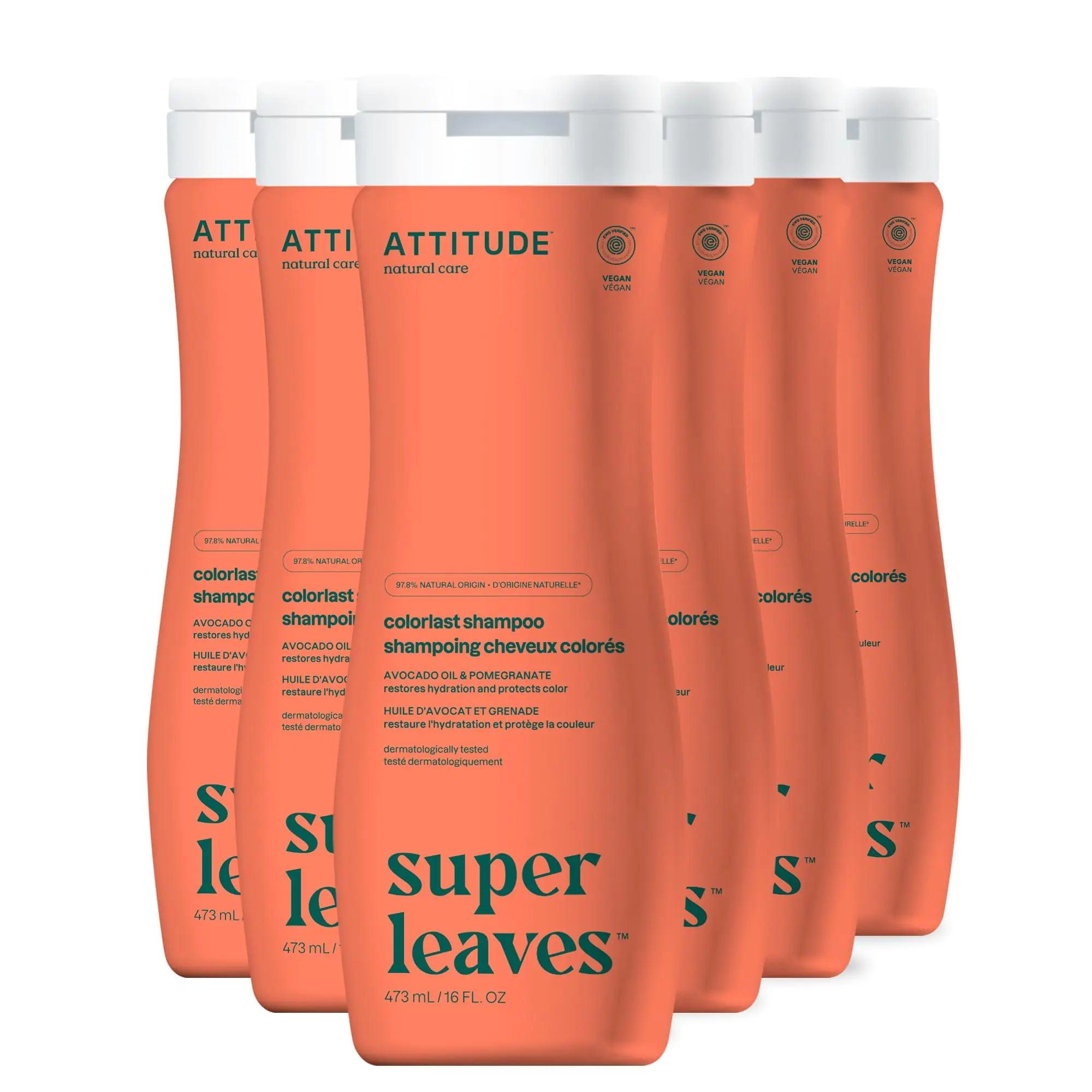 ATTITUDE Moisture Rich Hair Shampoo, EWG Verified, For Dry and Damaged Hair, Naturally Derived Ingredients, Vegan and Plant Based, Quinoa and Jojoba, 32 Fl Oz (Pack of 6) 32 Fl Oz (Pack of 6) - Evallys.com # #