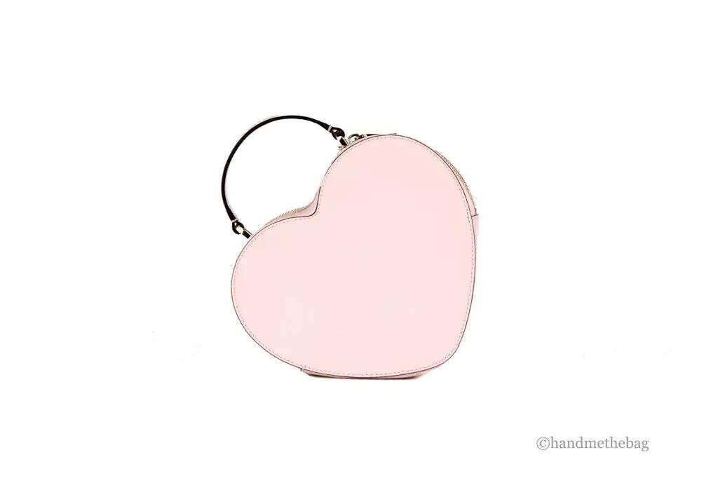 Kate Spade Love Shack Chalk Pink Saffiano Leather Top Handle Heart Crossbody Handbag - Evallys.com # #