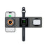 3 IN 1 Magnetic Folding Wireless Charger Station For IPhone Transparent Fast Charging For IWatch And Airpods - Evallys.com