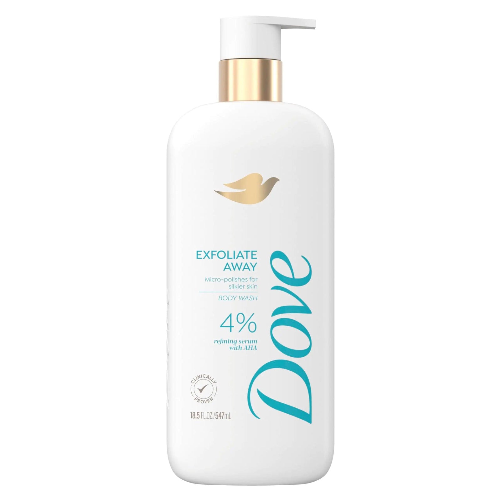 Dove Exfoliating Body Wash Glow Recharge Energizes & illuminates skin 3% brightening serum & Body Wash Exfoliate Away Micro-polishes for silkier skin 4% refining serum with AHA 18.5 oz Baby Wash + Body Wash Exfoliate Away - Evallys.com # #