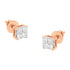 10K Gold Princess Diamond Composite Stud Earring (1/2 cttw, I-J Color, I1-I2 Clarity) - Evallys.com # #