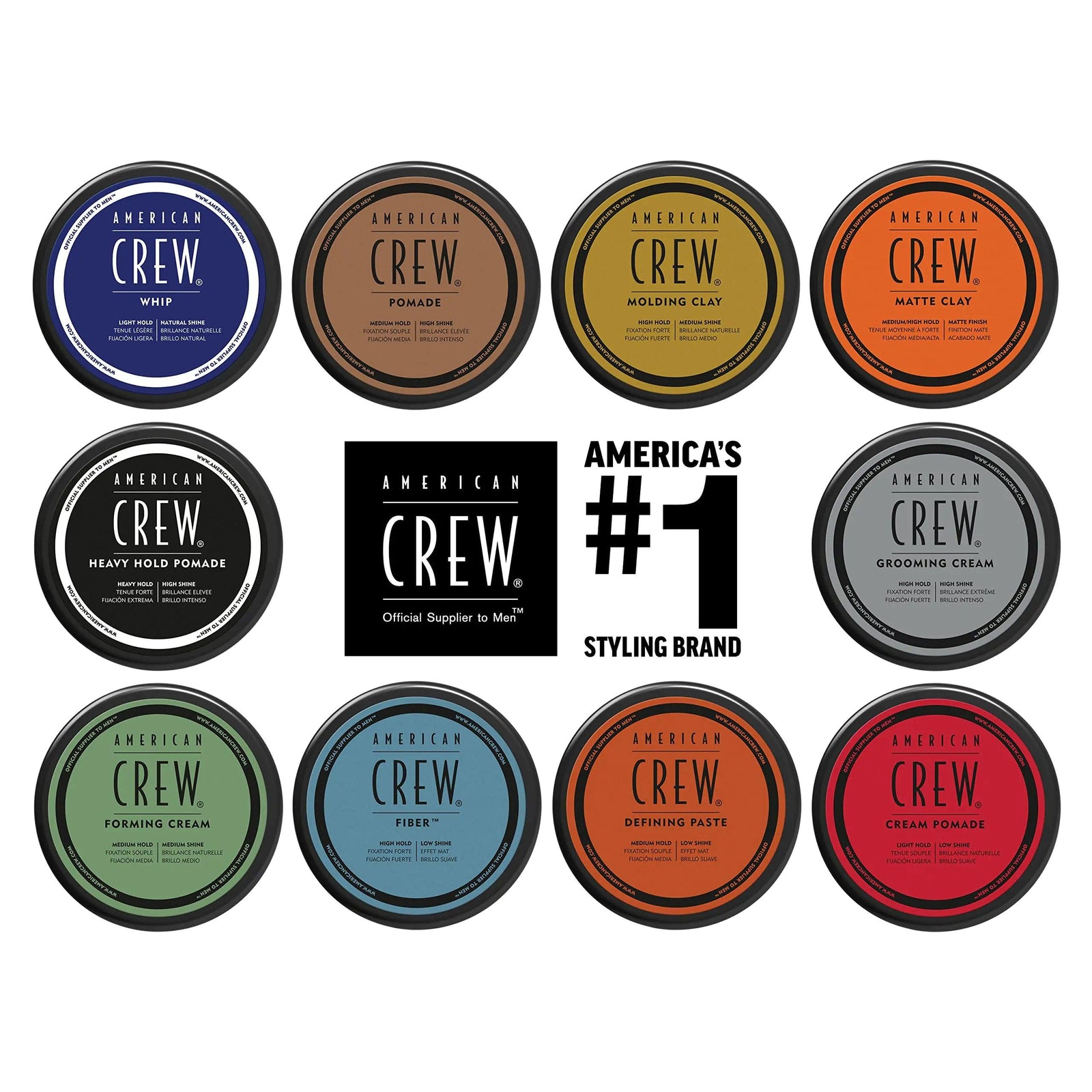 American Crew Men's Hair Matte Clay, Like Hair Gel with Medium/High Hold, 3 Oz (Pack of 1) Unscented 3 Ounce (Pack of 1) - Evallys.com # #