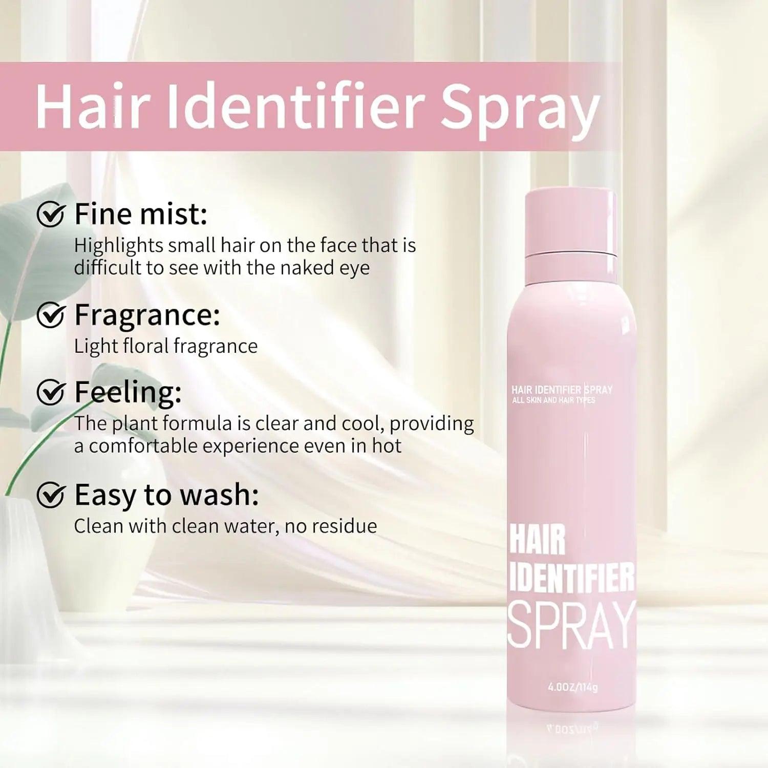 Hair Identifier Spray For Face Shaving, Hair Identifying Spray, Face Hair Identifier Spray, Moisturizing And Skin Care Dermaplaner Set Spray - Evallys.com # #