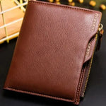 RFID Theft Protect Coin Bag zipper men wallets famous brand mens wallet male money purses Wallets New Design Top Men Wallet - Evallys.com