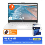 HP 14" Business Laptop,Intel Celeron N4120,16GB RAM,320GB Storage(64GB eMMC+256GB SD Card),Windows 11 Pro,with Gaming Mouse - Evallys.com