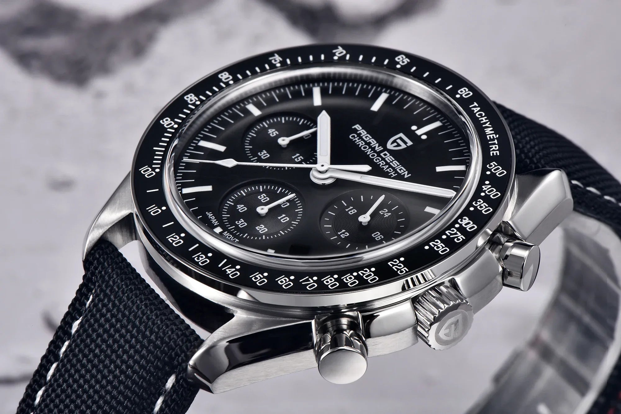 PAGANI DESIGN 2024 New Men's Watches Top Luxury Quartz Watch For Men Auto Date Speed Chronograph AR Sapphire Mirror Wrist watch - Evallys.com